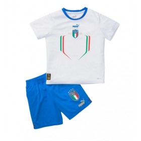 Baby Fußballbekleidung Italien Auswärtstrikot 2022 Kurzarm (+ kurze hosen)